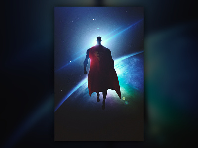 Superman design illustration poster design vector