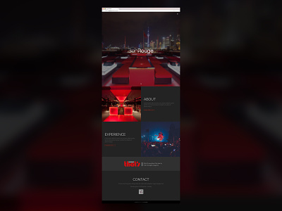 Bar Rouge web design