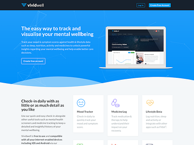 Vividwell Landing Page