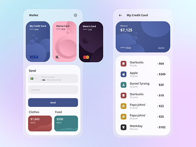 Financial Payment App app branding challenges cloud create design klarna mobile swish ui ux