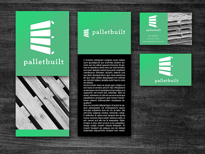 Palletbuilt Identity System identity logo minimal modern pallet recycle system wood