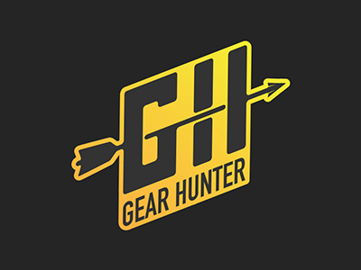 Gear Hunter Logo arrow clean gear hunting logo web yellow