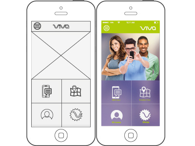 Another shot of Viva App concept app ui ux