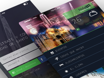Hola Santo Domingo App Concept shot1 app design ux