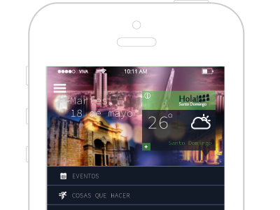 Hola Santo Domingo App Concept shot2 app design ux