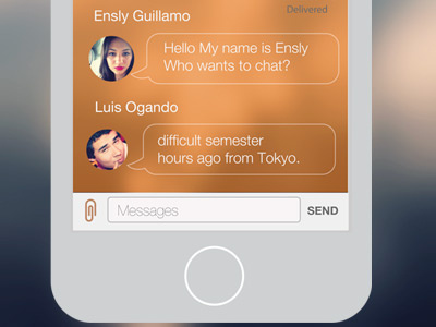 Work in progress University App Chat app design ui ux