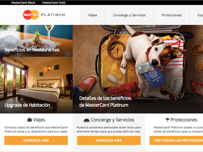 Working UX and Frontend for MasterCard®