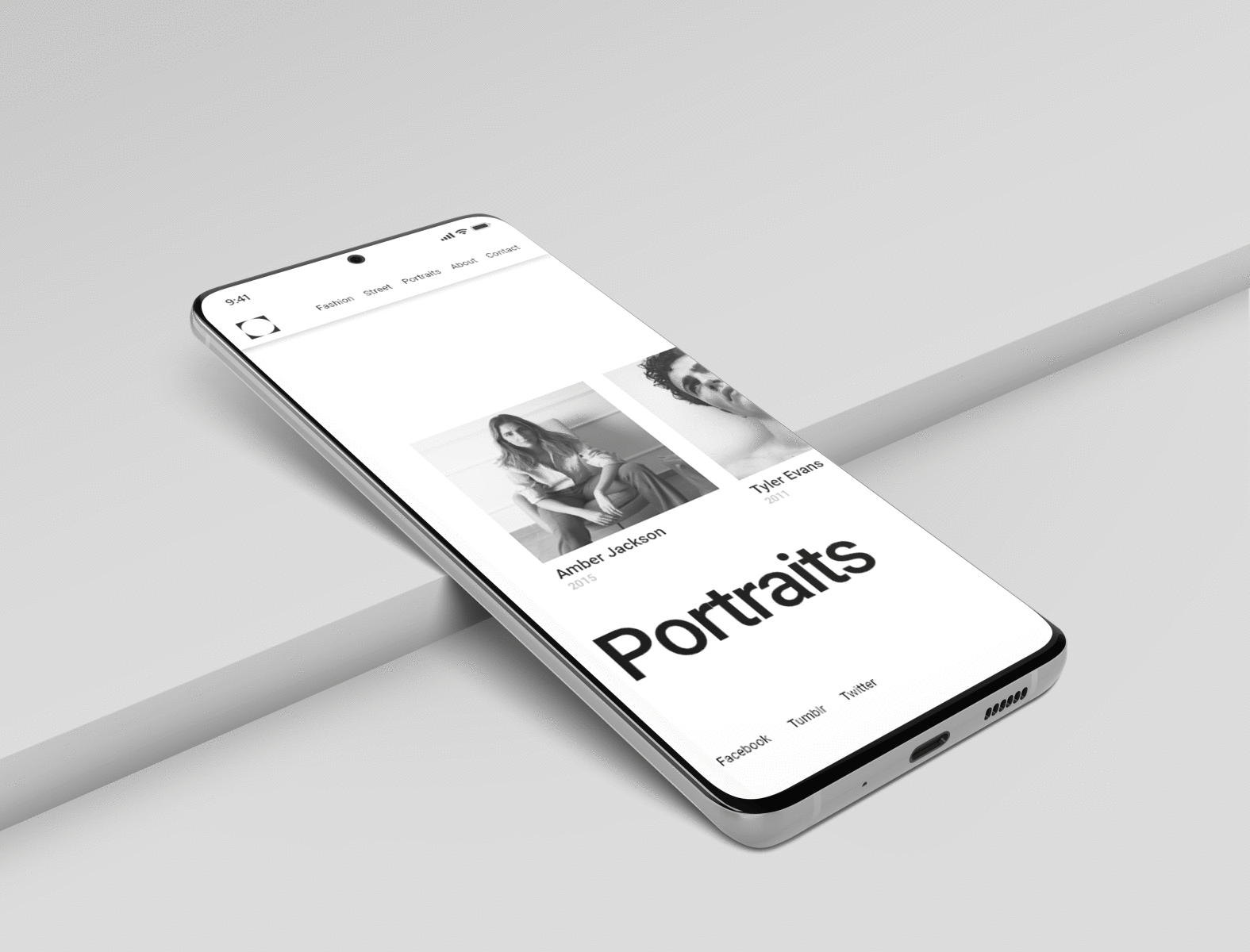 Mobile website adobexd app design illustrator minimal portfolio ui ux web website