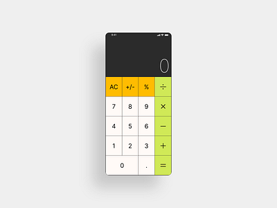 DailyUi - 004 - Calculator adobexd app calculator dailyui dailyuichallenge ios motion graphics ui uiux ux