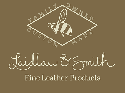 Laidlaw & Smith logo brand identity flat logo mark script typography