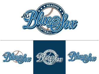 Softball Logo baseball blue logo softball sports