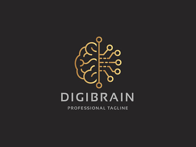 Digital Brain logo design