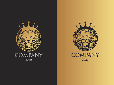 Logo Majestic Lion animals bold crest crown defense emblem guard guardian hotel insurance king law leadership lion luxurious luxury majestic mascot premium pride