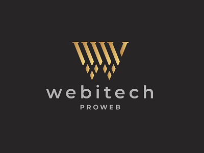 Logo Webitech design developer hexagon letter letter w logo pixel software square studio w w logo w symbol web website