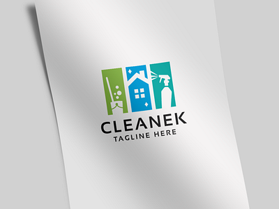 Clean Home Logo business clean clear design digital illustration logo