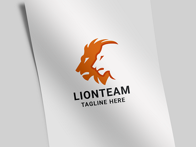 Lion Team Logo animal business consultant corporate design digital financial king lion logo
