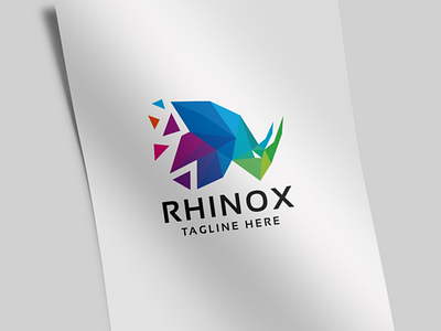 Rhino Logo animal business consultant corporate design digital financial king logo