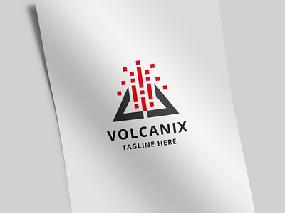 Letter V - Volcanix Logo animal business consultant corporate design digital financial king lion logo