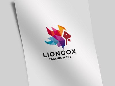 Trial Design Lion Logo animal animals business colorful consultant corporate digital finance finances financial firm fund investing investment king kingdom lion majestic marketing media