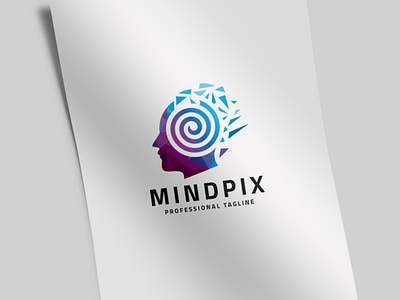 Pixel Human Mind Logo