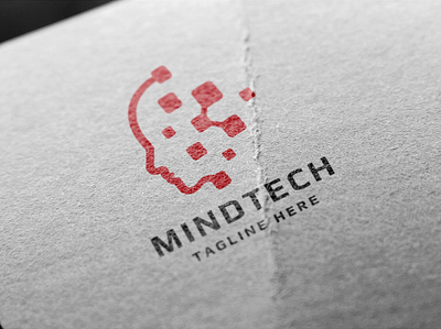 Mind Tech Logo brain business communication concept cortex entertainment flash gaming head health idea intelligence knowledge media medical medicine mind network reality realty