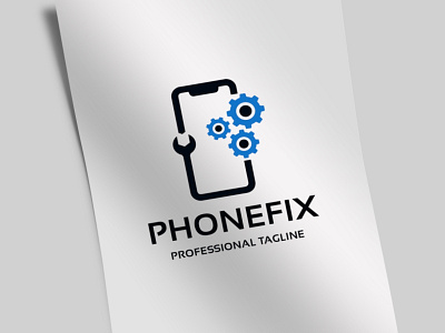 Phone Repair Fix Logo app blue cell phone colorful design gadget green ipad iphone label logo design mobile mechanic mobile phone mobile repair mobile service phone repair service shop smart phone smartphone