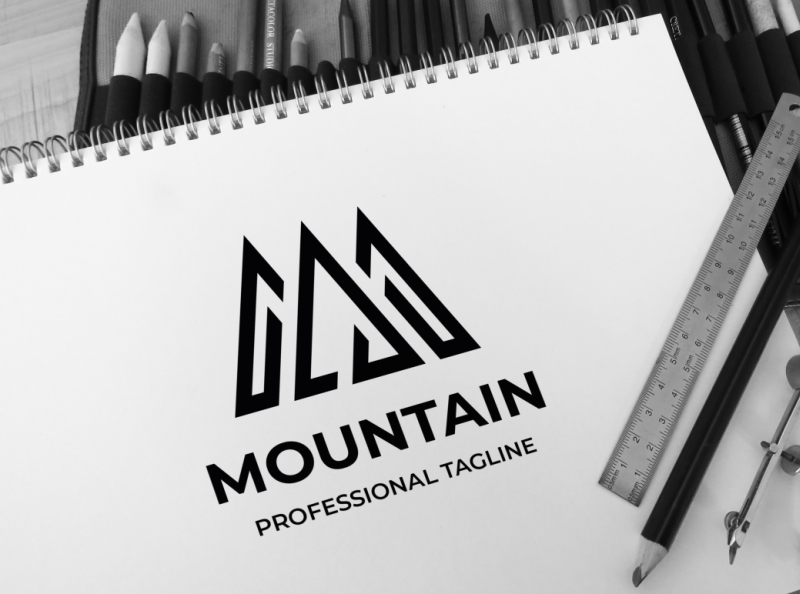 Mountain Letter M Logo by 10number5star on Dribbble