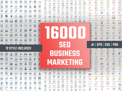 Seo Business Marketing Icons