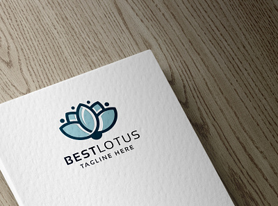 Best Lotus Logo beauty bloom blue care clinic colorful family floral florist flower