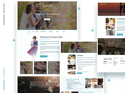 Wedding Ceremony - UI/UX Web Design branding design ui ux