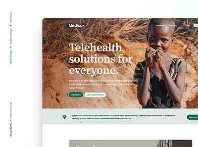 Medico - UI/UX Design b2b b2b website branding medtech ui ux