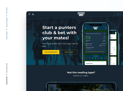 Puntclub - UI/UX Design betting app ui ux