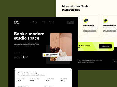 Kelvin Factory Landing Page branding design landing page product design ui uiux ux ux design