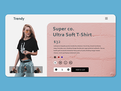 Trendy Shopping adobe xd animation card daily design design ecommerce interface minimal multiple shirt shop shopping shopping app typography ui web web design