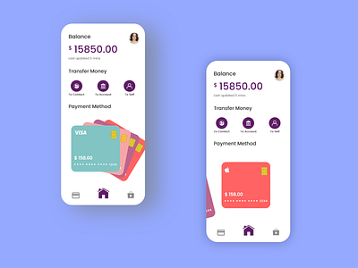 Payment App UI adobe xd animation app app design daily design design interaction interface minimal money payment payment app payment card product design ui ux
