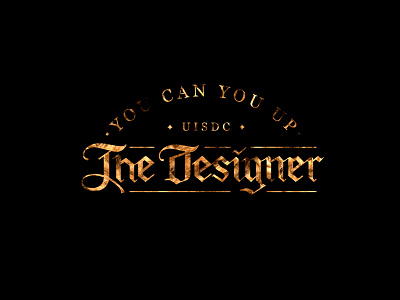 The Designer design logotype typeface