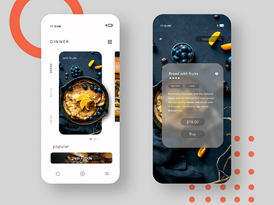 Food ui app design