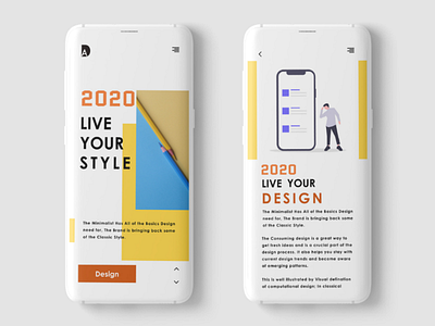 Mobile app ui design