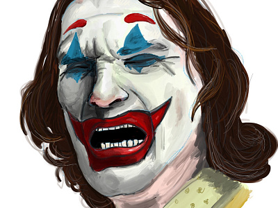 Joker Film Poster character comic concept digital painting graphic design illustration narrative procreate