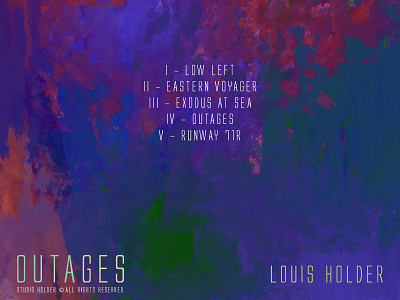 OUTAGES - Louis Holder Album Artwork