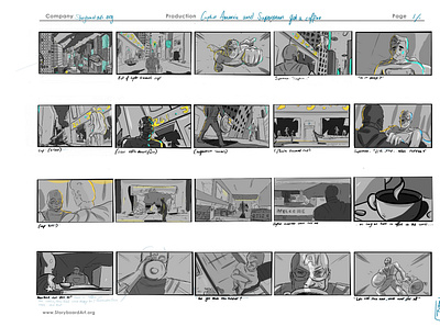 Storyboarding Visual Course by Sergio Paez character comic concept design graphic graphic design illustration narrative procreate storyboarding visualcommunication