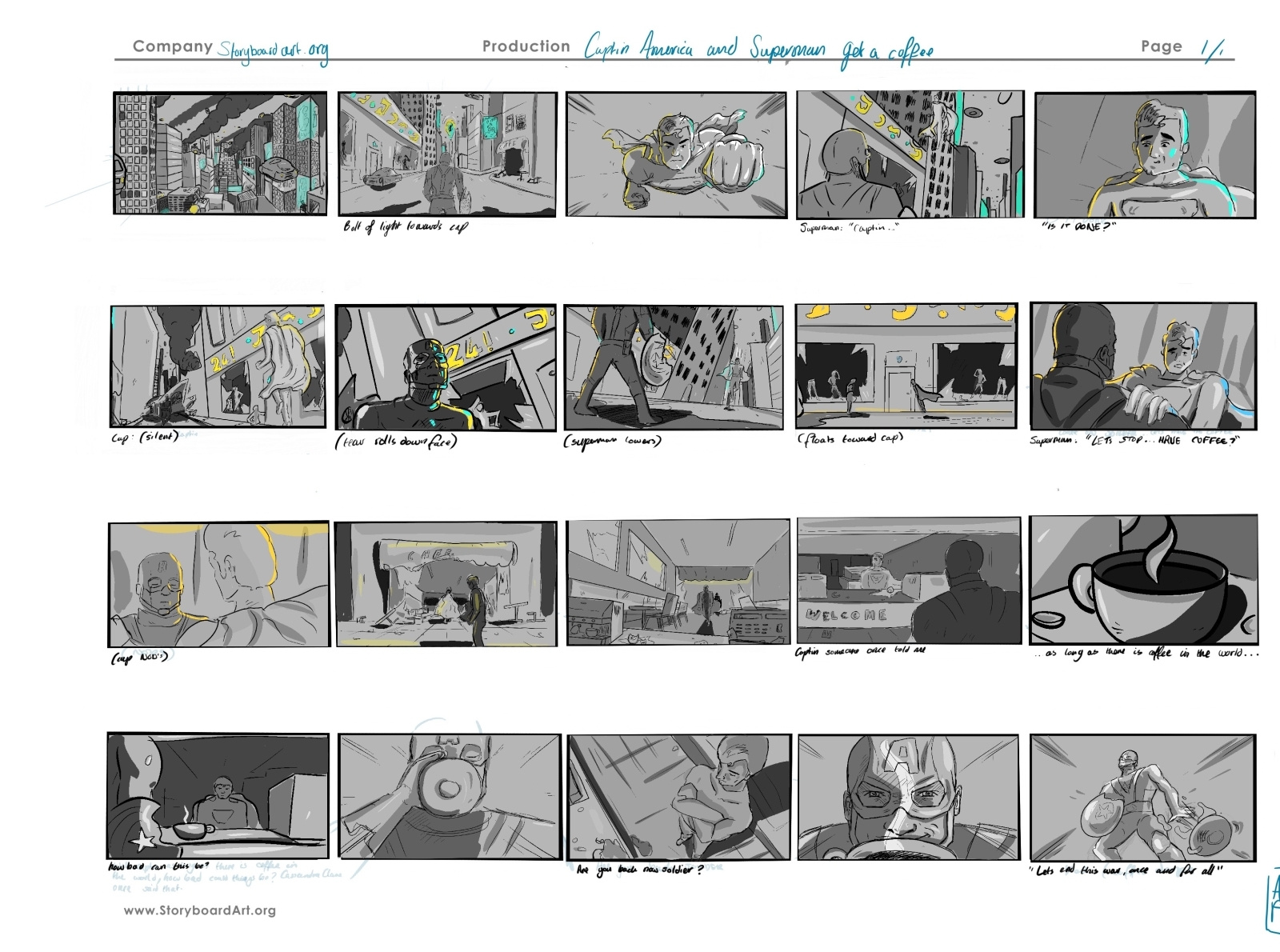 Storyboarding Visual Course by Sergio Paez by Amelia Molly Mae Potter