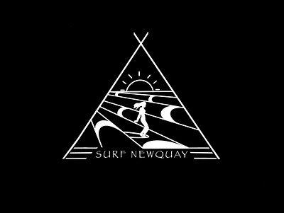 Surf Newquay, UK branding design graphic design illustration logo