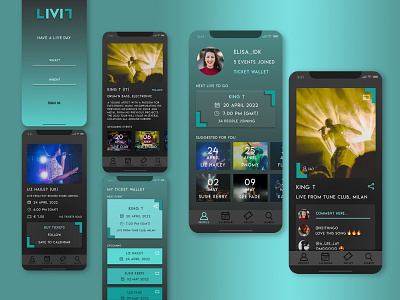 LIVIL Streaming App app graphic design logo ui