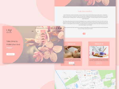 LILY Beauty Salon graphic design ui