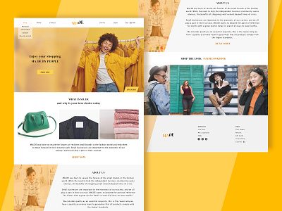 MA/DE Sustainable Shopping branding graphic design ui