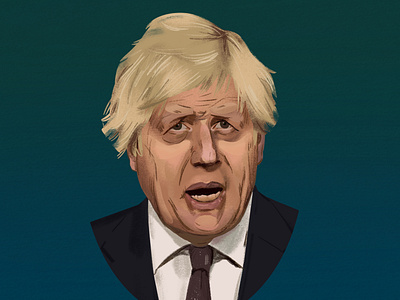 Boris Johnson portrait illustration