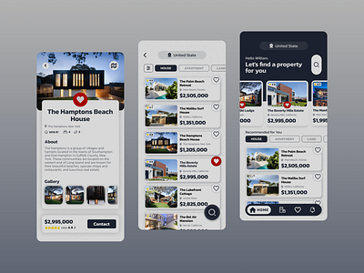 Real Estate Mobile App Design apartment app graphic design hotel house mobile property ui user interface