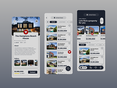 Real Estate Mobile App Design