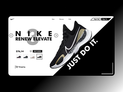 Nike Website Design design ui ui design uiux user experience user interface ux designer web design